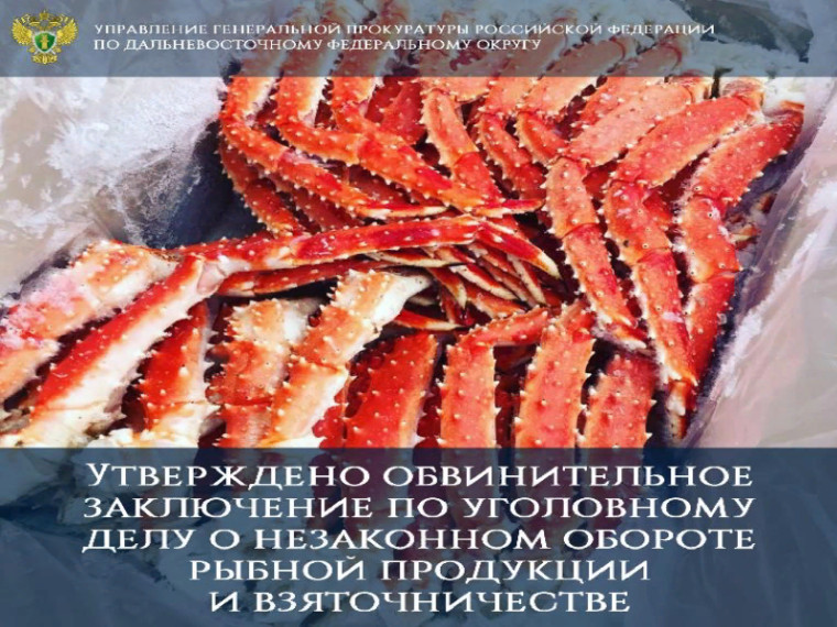 В Генеральной прокуратуре Российской Федерации утверждено обвинительное заключение по уголовному делу о незаконном обороте рыбной продукции и взяточничестве. В Генеральной прокуратуре Российской Федерации утверждено обвинительное заключение по уголовному делу о незаконном обороте рыбной продукции и взяточничестве.